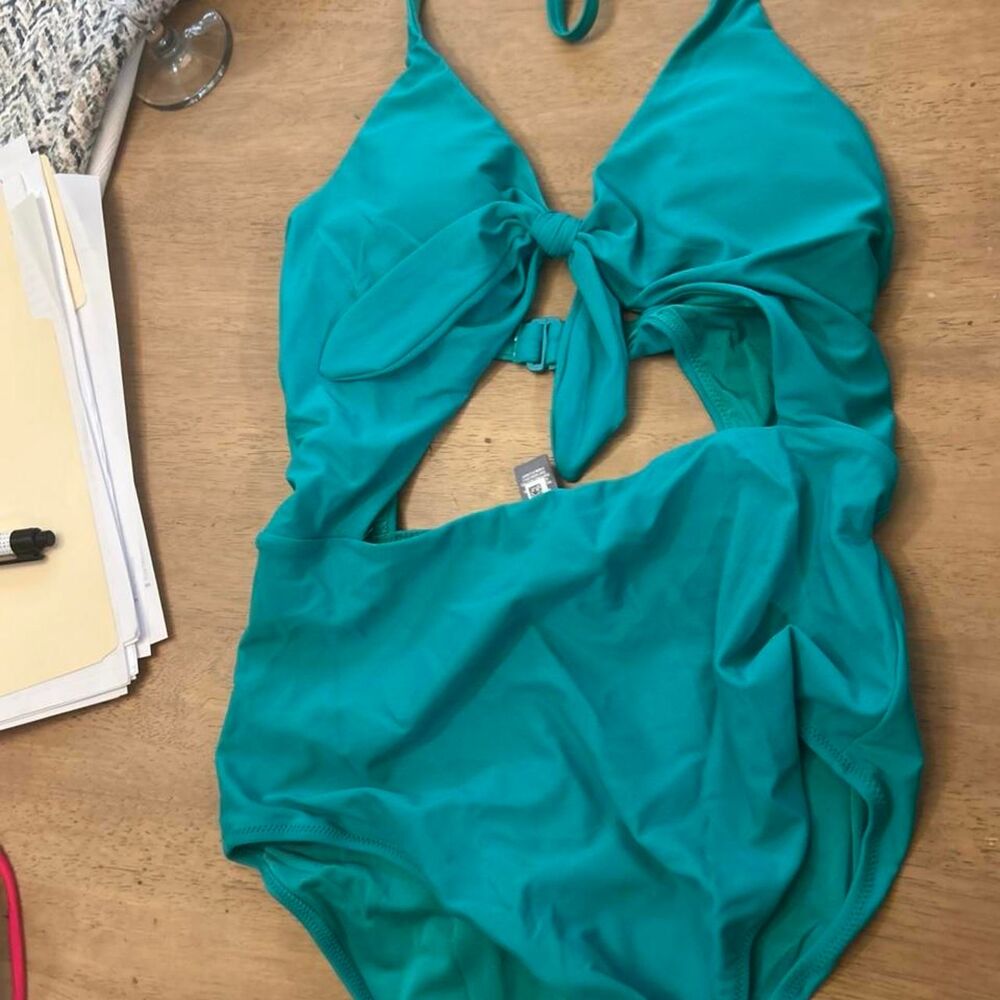 Aerie Women's Blue and Green Swimsuit-one-piece